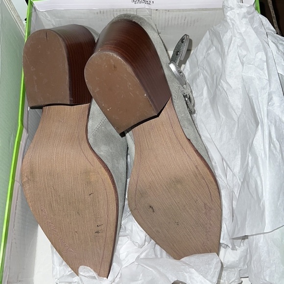 Sam Edelman western booties Windsor sea foam suede oiled front look Sz 10 W - Picture 11 of 11